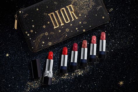 dior christmas edition lipstick|christian dior lipstick set bag.